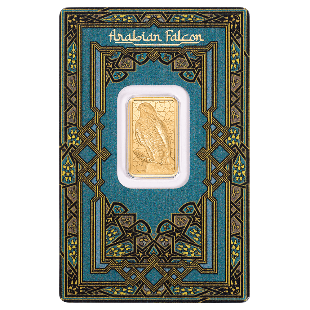 5 g Gold minted bar — view 1