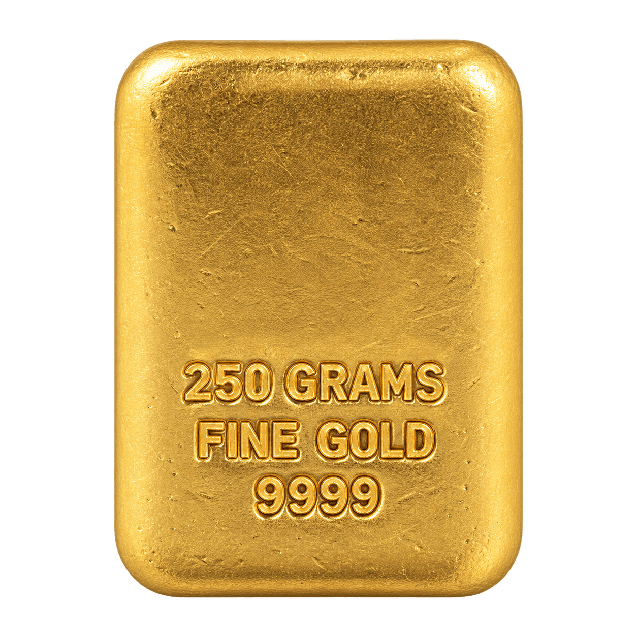 250 g Generic Gold cast bar — view 1