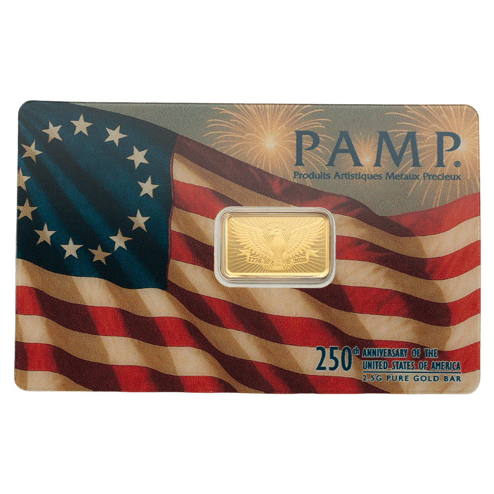 2.5 g Gold collectible bar — view 1