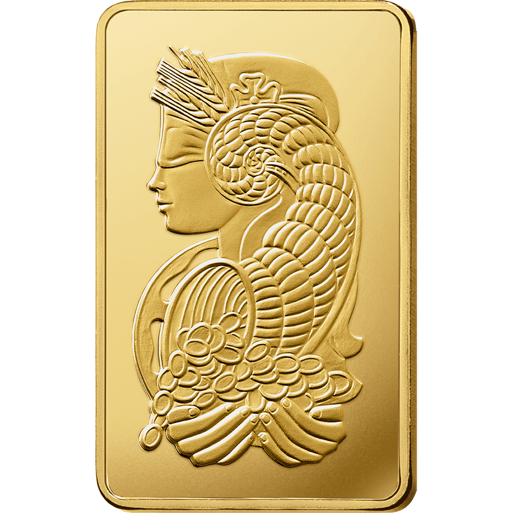 500 g Gold minted bar — view 1