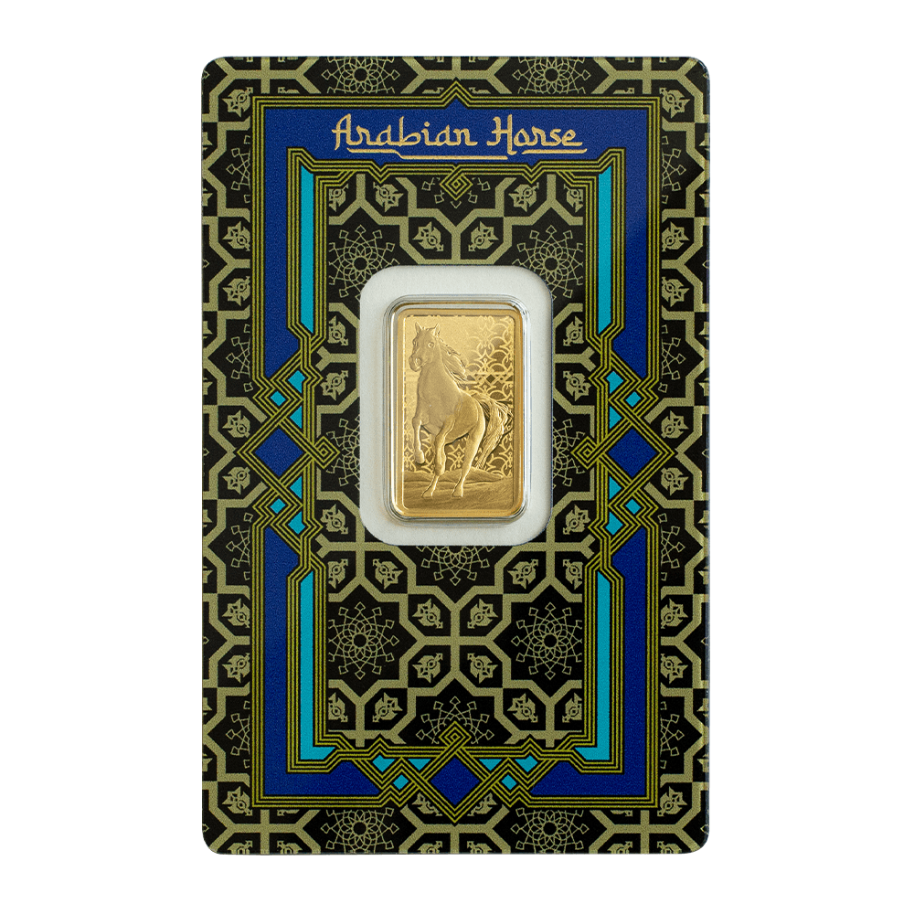 5 g Gold minted bar — view 1